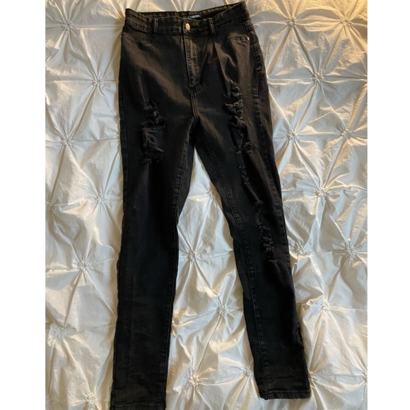 High-rise skinny jeans - Picture 2 of 3